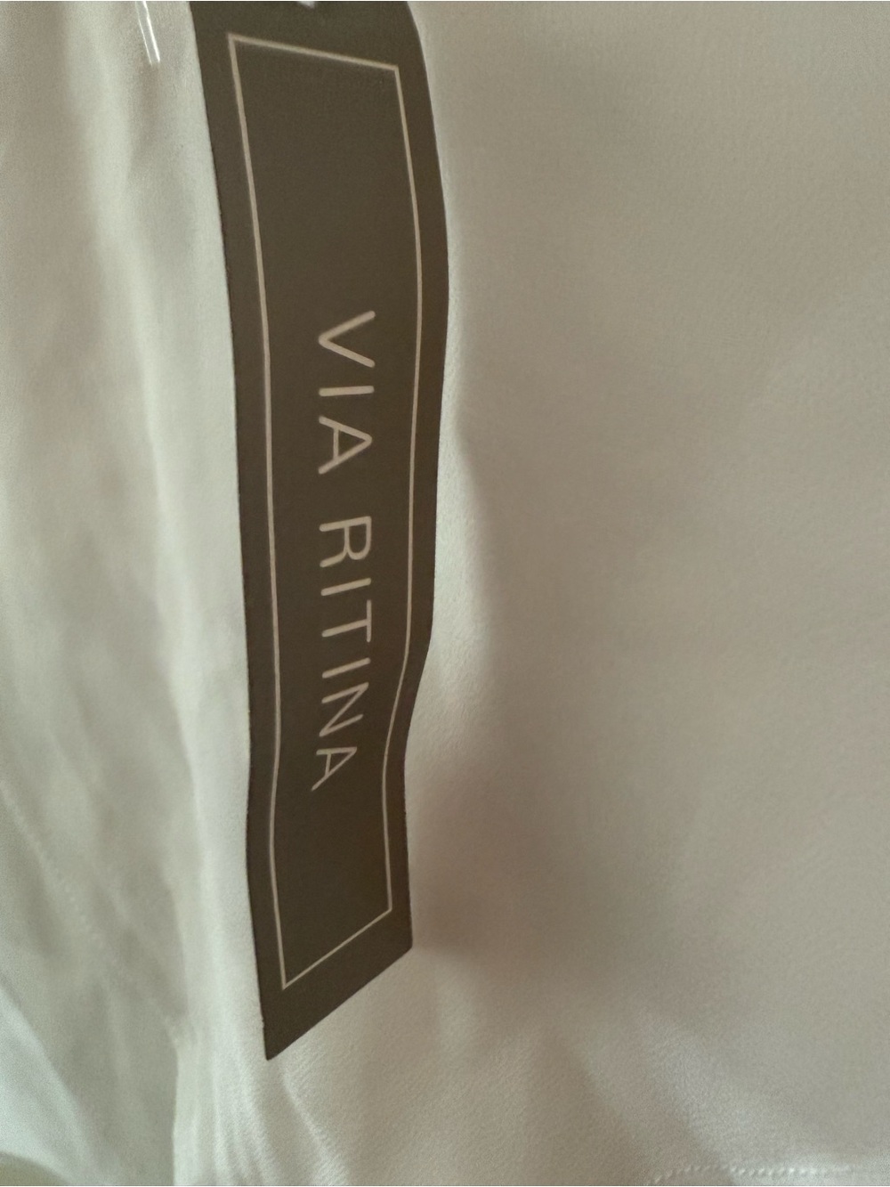 NWT Via Ritina White Layered Ruffle Off-Shoulder Blouse - Picture 4 of 6